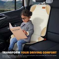 Siivton anti-slip backing keeps the seat protector in place for steadier rides.