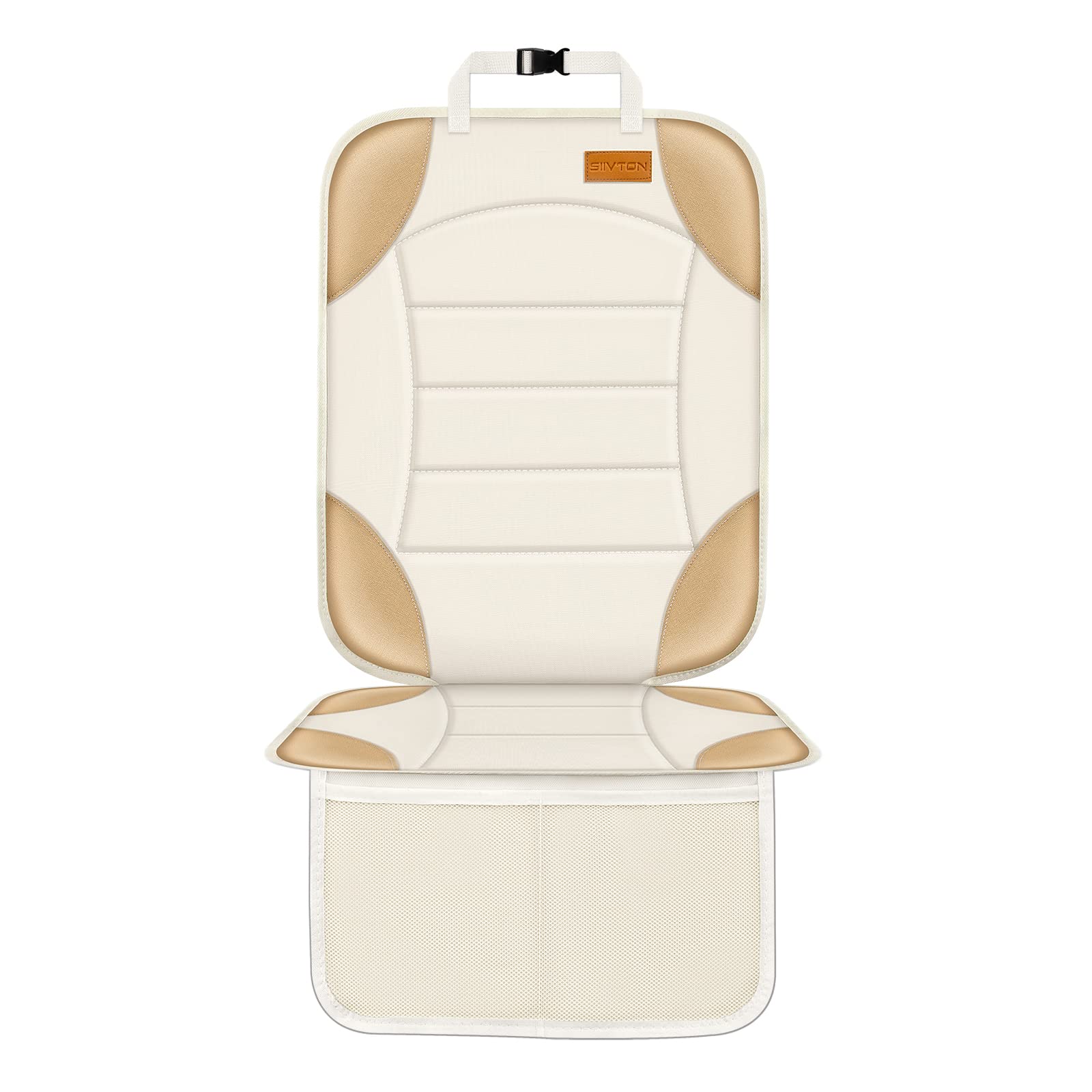 Siivton car seat protector waterproof fabric protects upholstery from spills during daily drives.