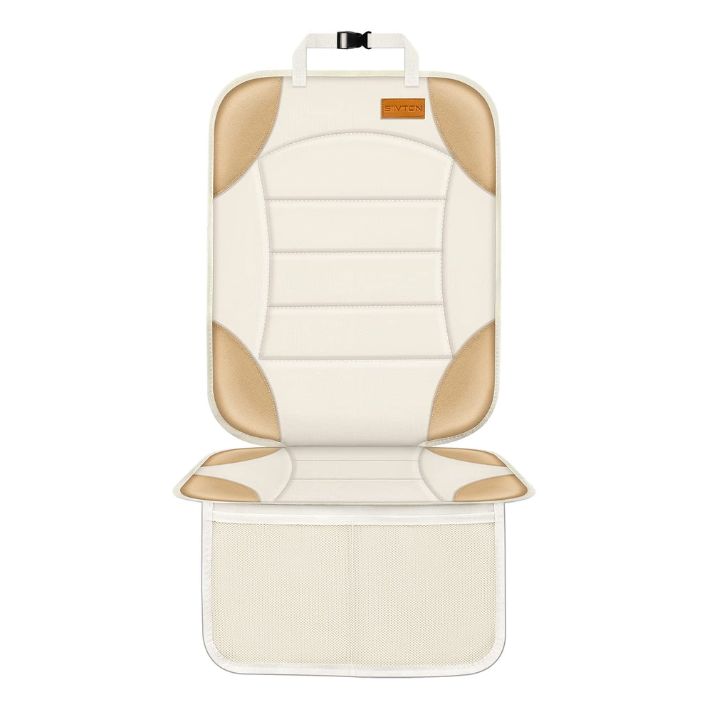 Siivton car seat protector waterproof fabric protects upholstery from spills during daily drives.
