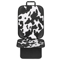 Siivton cow print car seat cover front view protects seats from spills and dirt