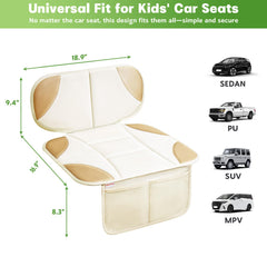 Siivton seat protector uses waterproof material for easy spill cleanup.