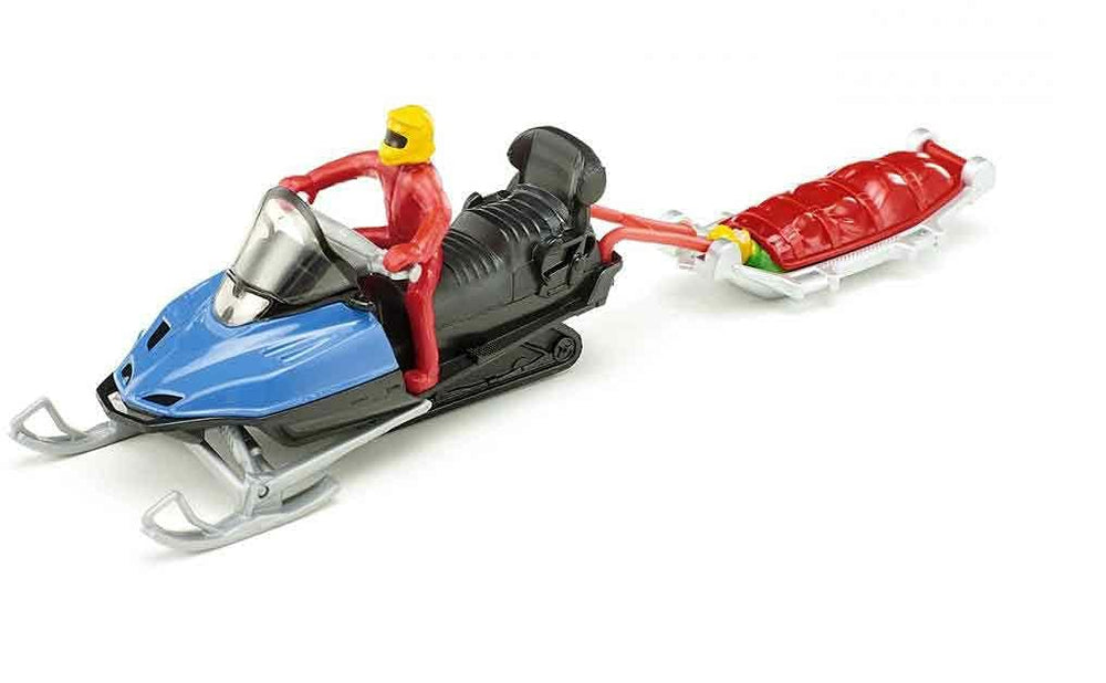 Siku 1684 snow mobile with rescue sledge in multicoloured finish, perfect for imaginative play.