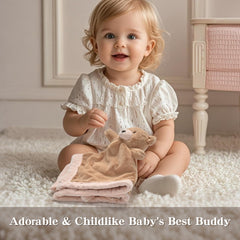 Sili Factory Baby Bear security blanket gender-neutral color fits any nursery