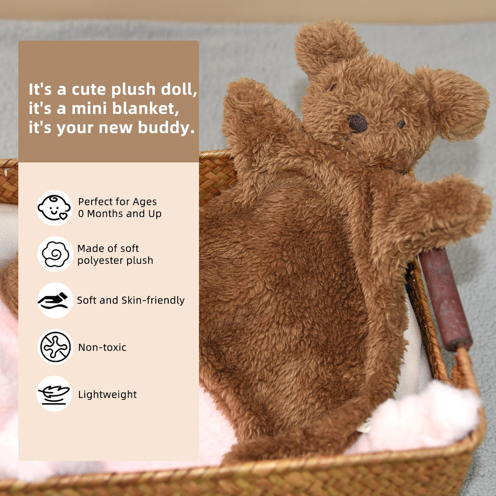 SILI FACTORY easy-care fabric reveals machine-washable lovey for busy caregivers.