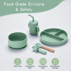 SILI FACTORY silicone baby cup with soft straw for easy drinking