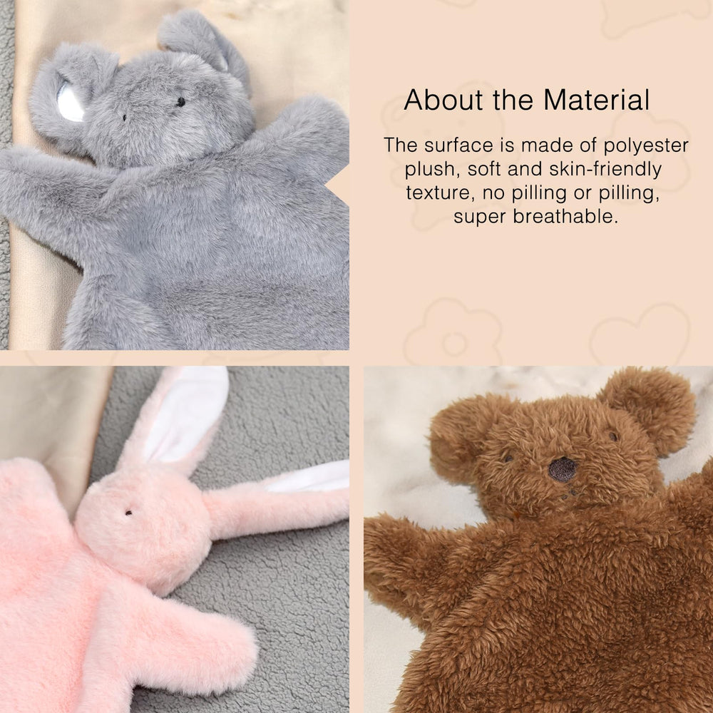 SILI FACTORY soft plush toy face showcases soothing textures for babies.
