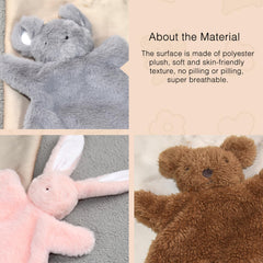 SILI FACTORY soft plush toy face showcases soothing textures for babies.