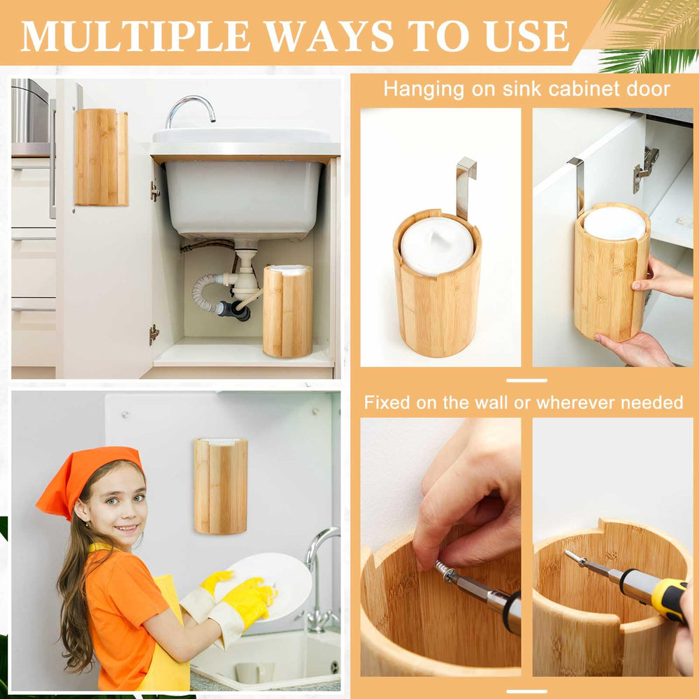 SiliFine wall-mounted kitchen organizer keeps wipes within reach and neatly displayed.