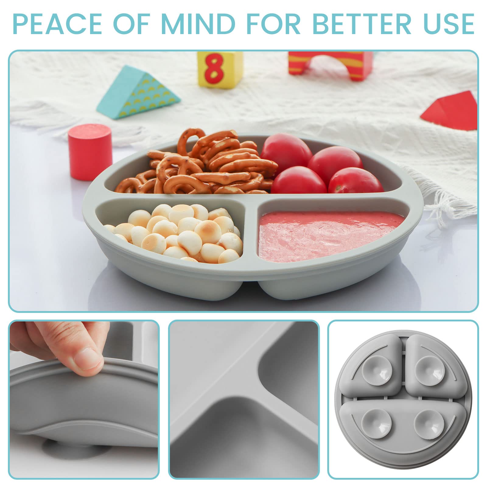 Silikong two-pack spread across the table offers ready replacements during meals.
