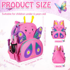SilTriangle butterfly-backpack-aluminum-hook-band provides sturdy support for feeding supplies