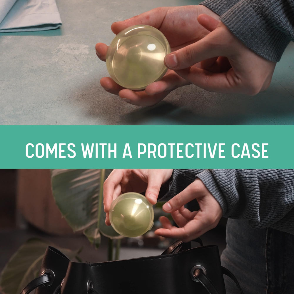 Silvamom packaging displays compact easy-to-store silver nursing cups