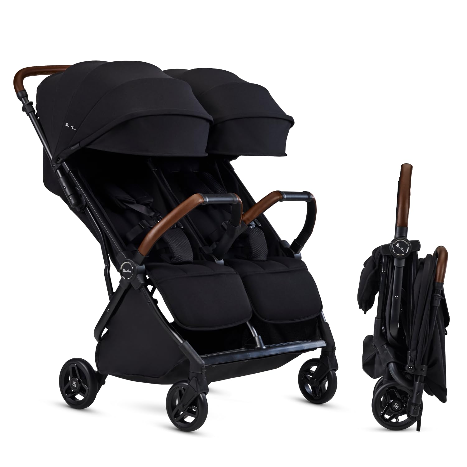 Silver Cross Jet Double two-seat layout supports twins on family trips.