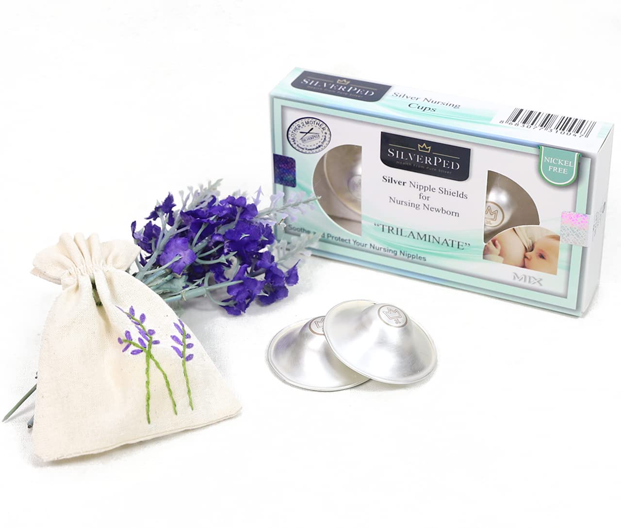 SilverPed nickel-free outer layers detail for safer skin contact.