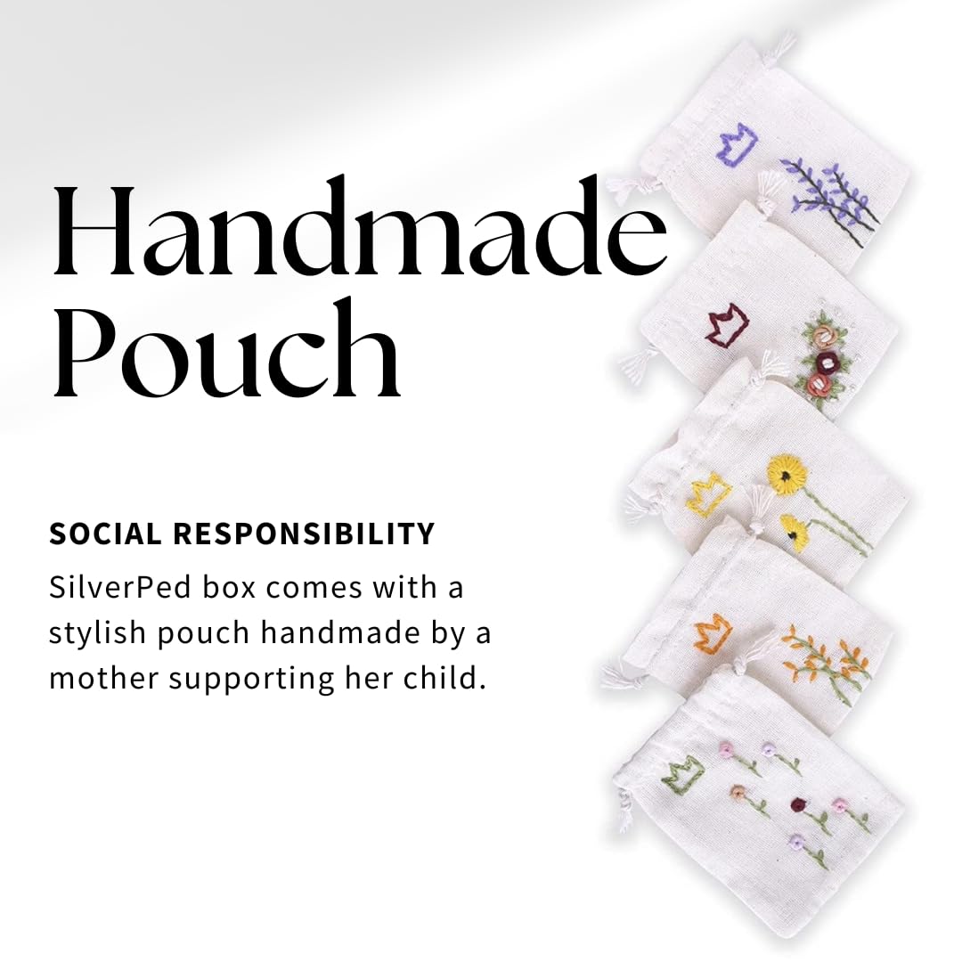 SilverPed silver nursing cups design close-up highlights pure 999 silver outer layers.