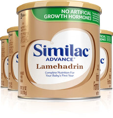 Similac Advance Lamehadrin can top view highlighting kosher-certified infant nutrition for growing babies.