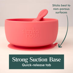 Simka Rose silicone material shown as durable and food-grade for babies