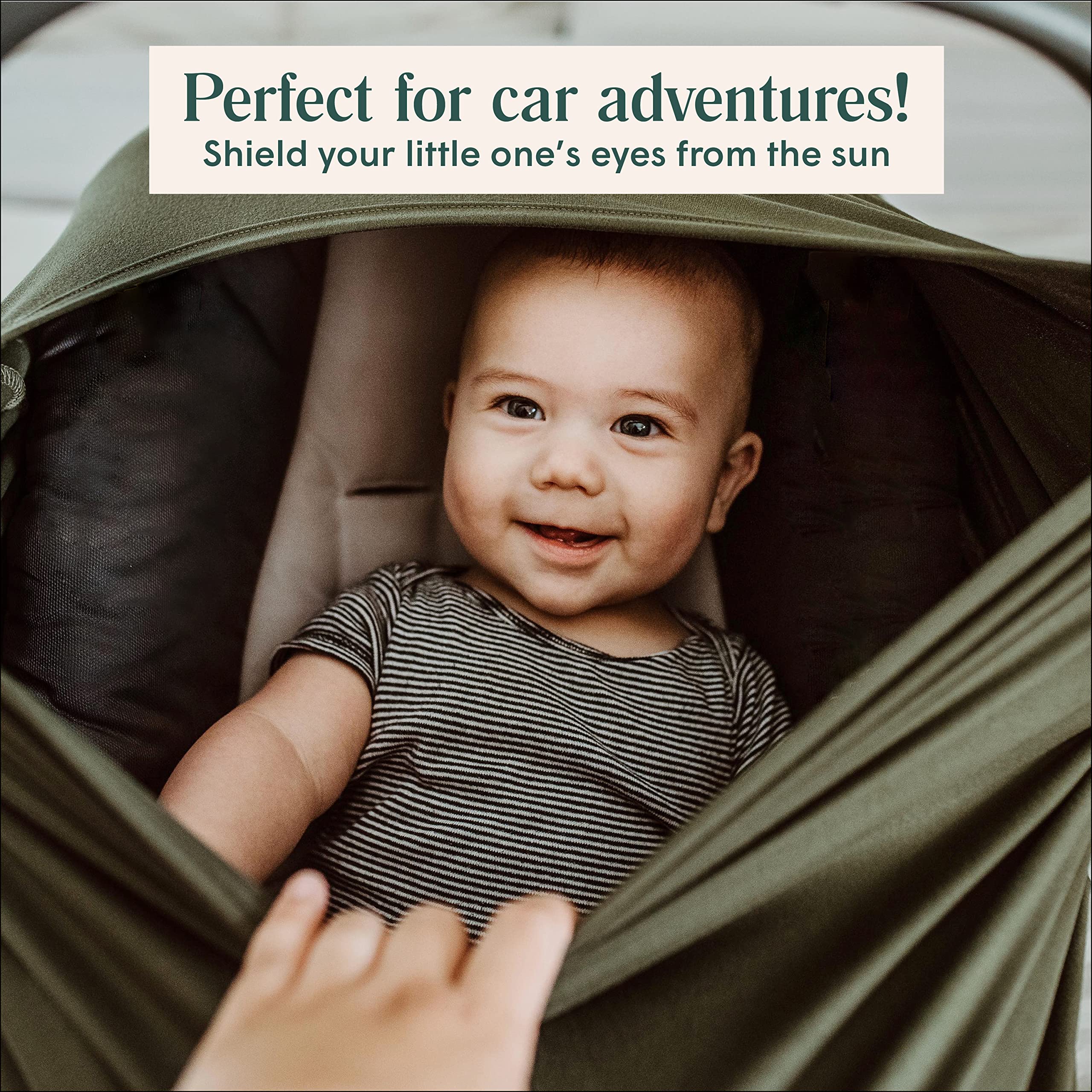 Simka Rose shopping cart cover creates a clean barrier during errands.