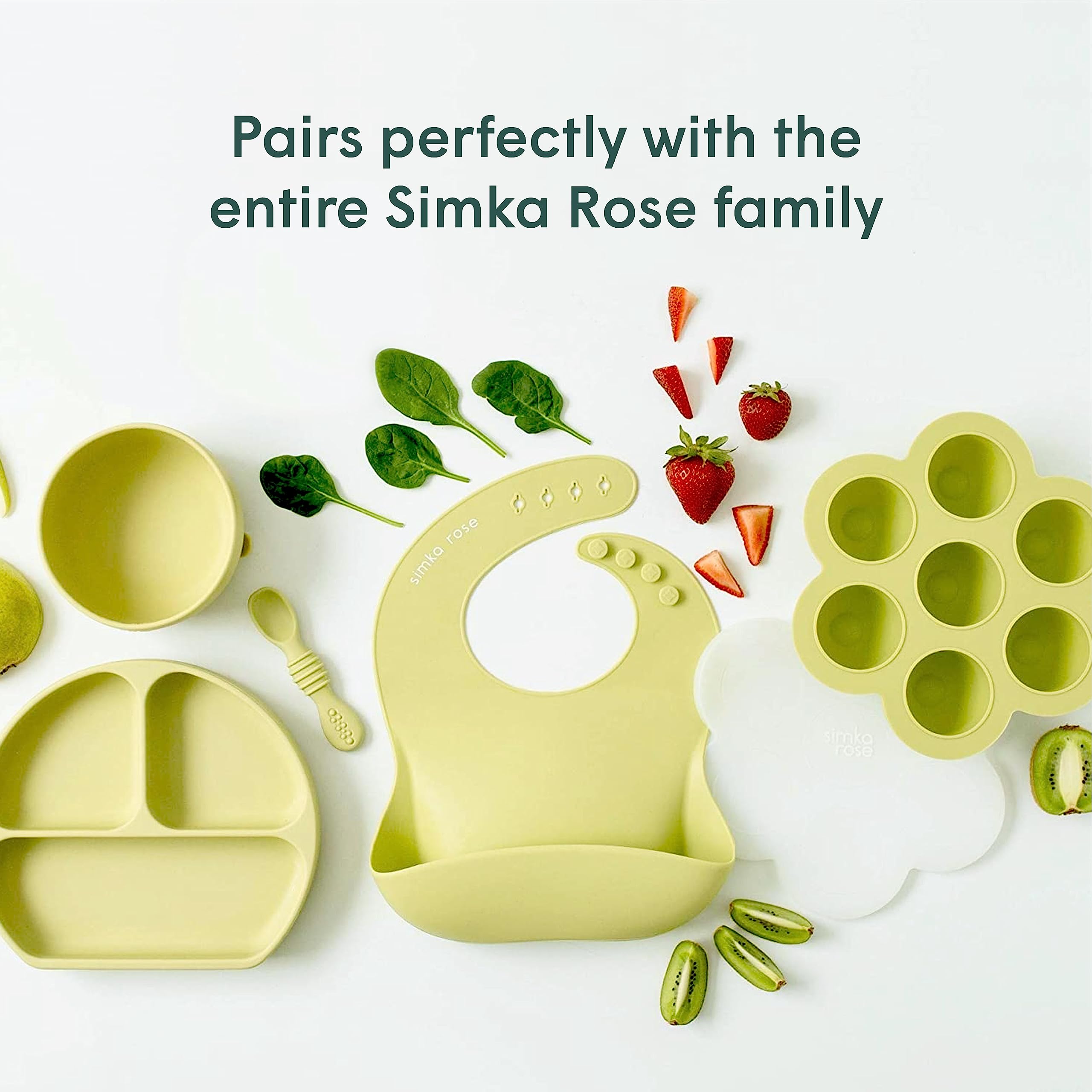 Simka Rose safety-first design supports calm mealtime routines.