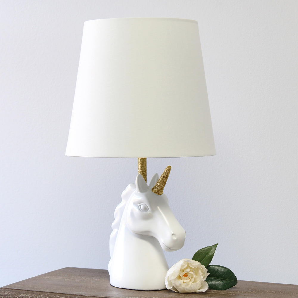 Simple Designs LT1078-GLD in-room setup shows versatile decor for nursery, dorm, or living room.