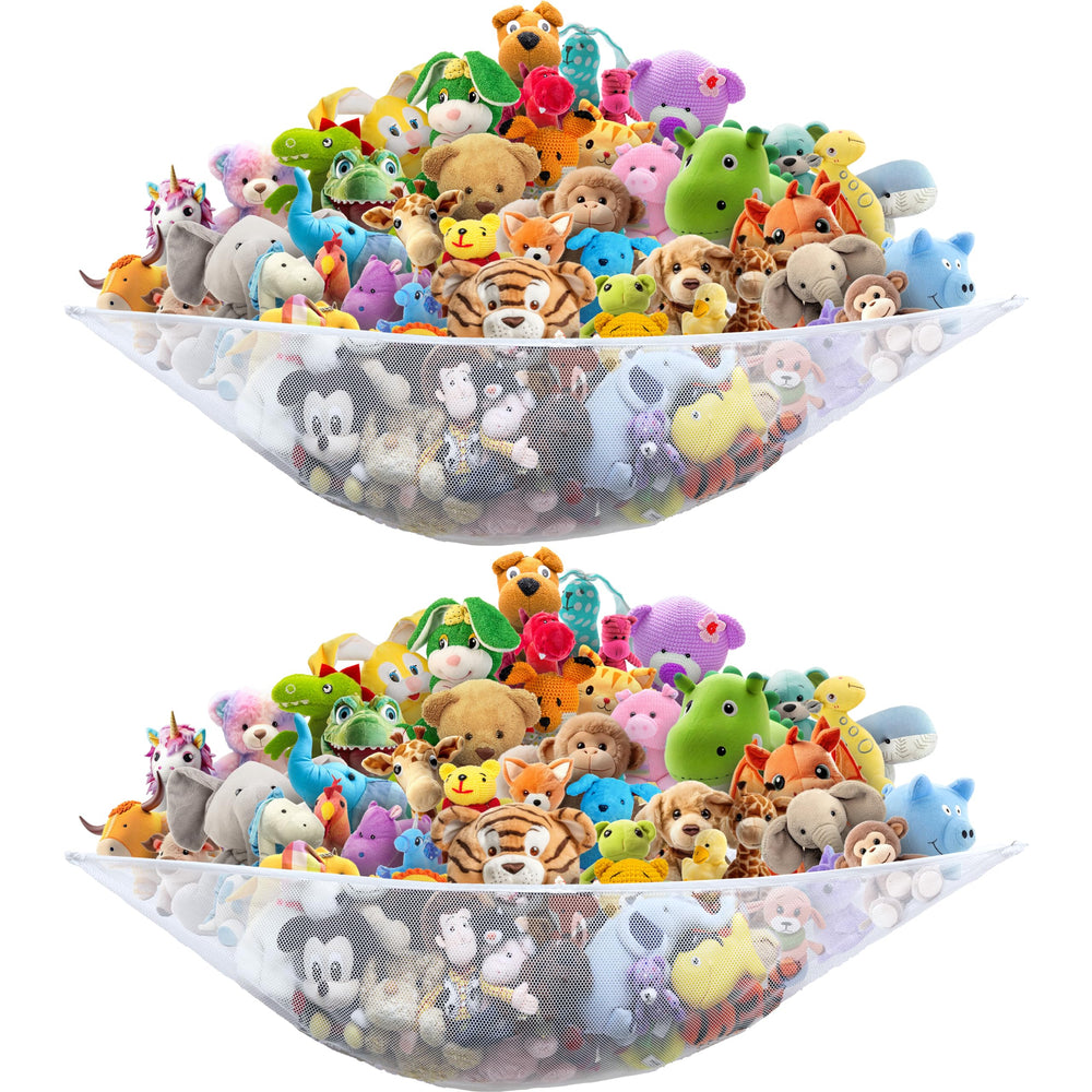 Simple Houseware jumbo-hammock stores 30+ toys and reduces clutter.