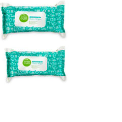 SIMPLE TRUTH all natural baby wipes front view, gentle daily cleanups for baby skin.