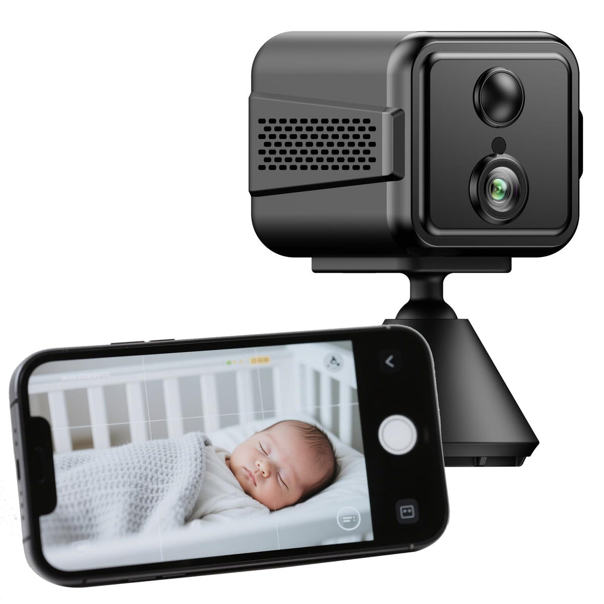 SimplePosture T9W5 camera front view for versatile indoor surveillance and pet monitoring.