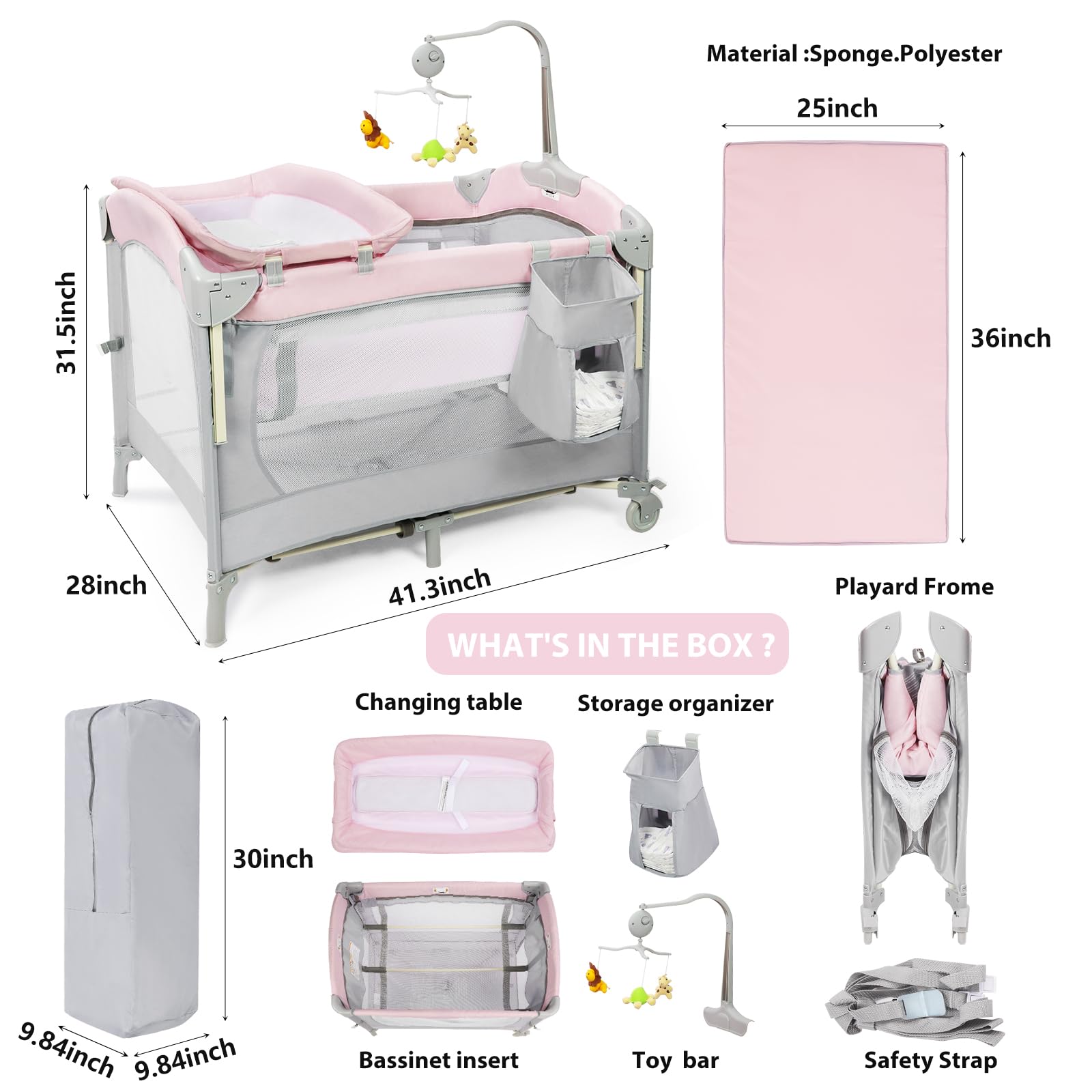 SIMPLGIRL mesh visibility allows easy supervision during playtime.