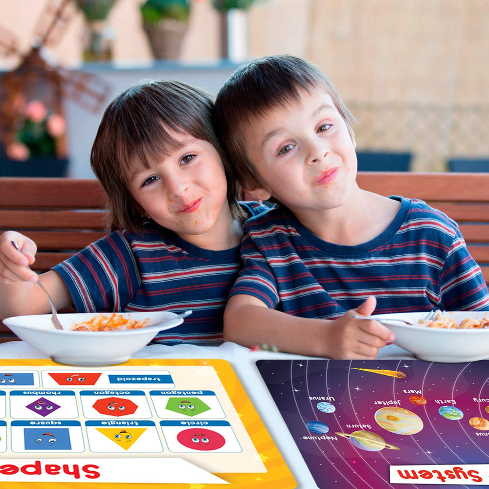 Simply Magic 5 placemats BPA-free safe dining for kids.