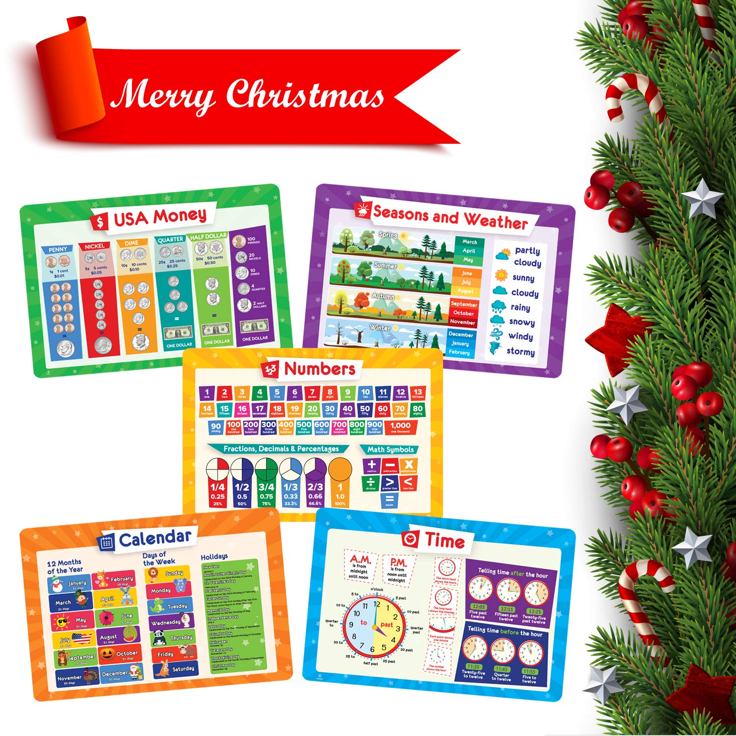 Simply Magic placemats with non-slip back keep kids’ dining surface steady during meals.