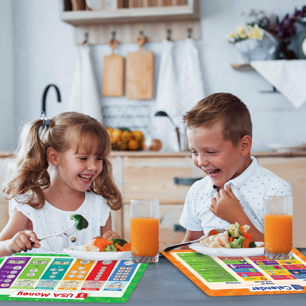 Simply Magic washable placemats are BPA-free and easy to wipe clean after messy meals.