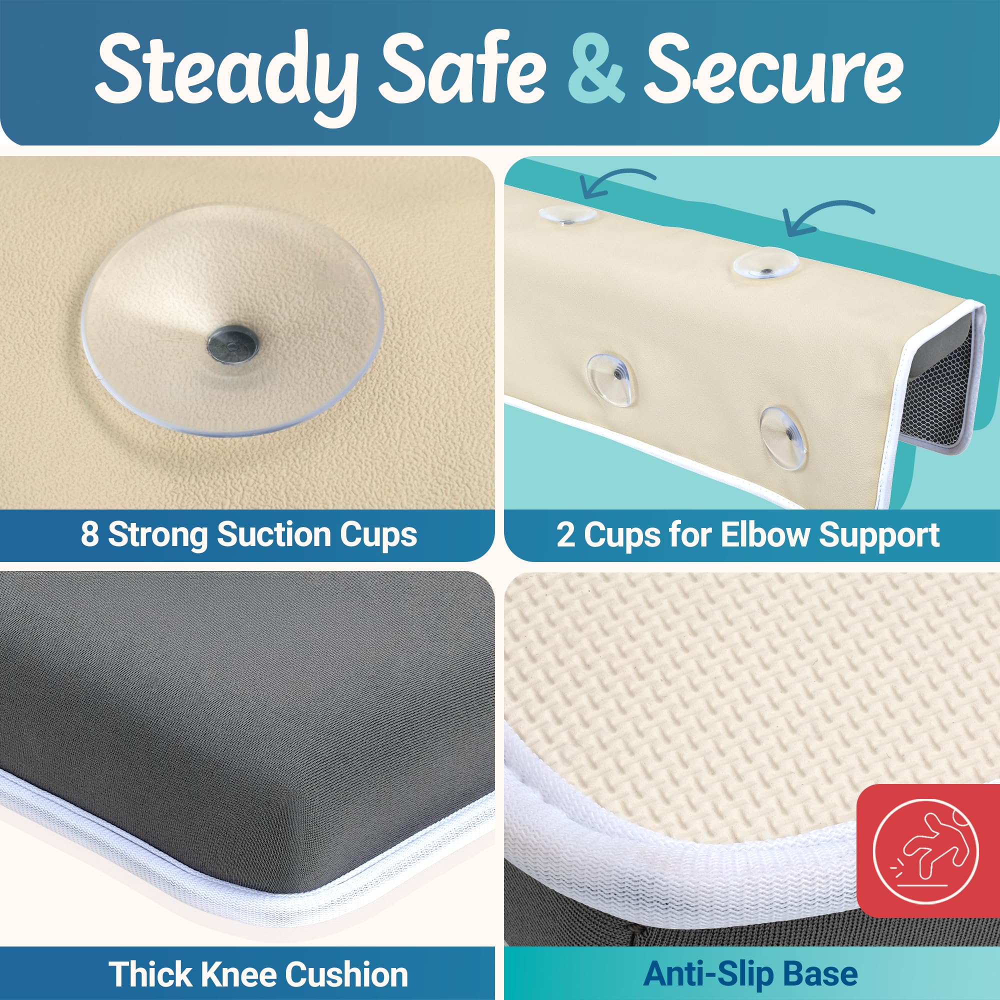 SIMPLY Parents bath kneeler quick-dry design for easy cleaning after use