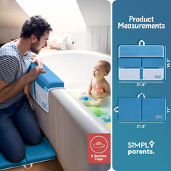 SIMPLY Parents bath kneeler with four pockets for quick storage.