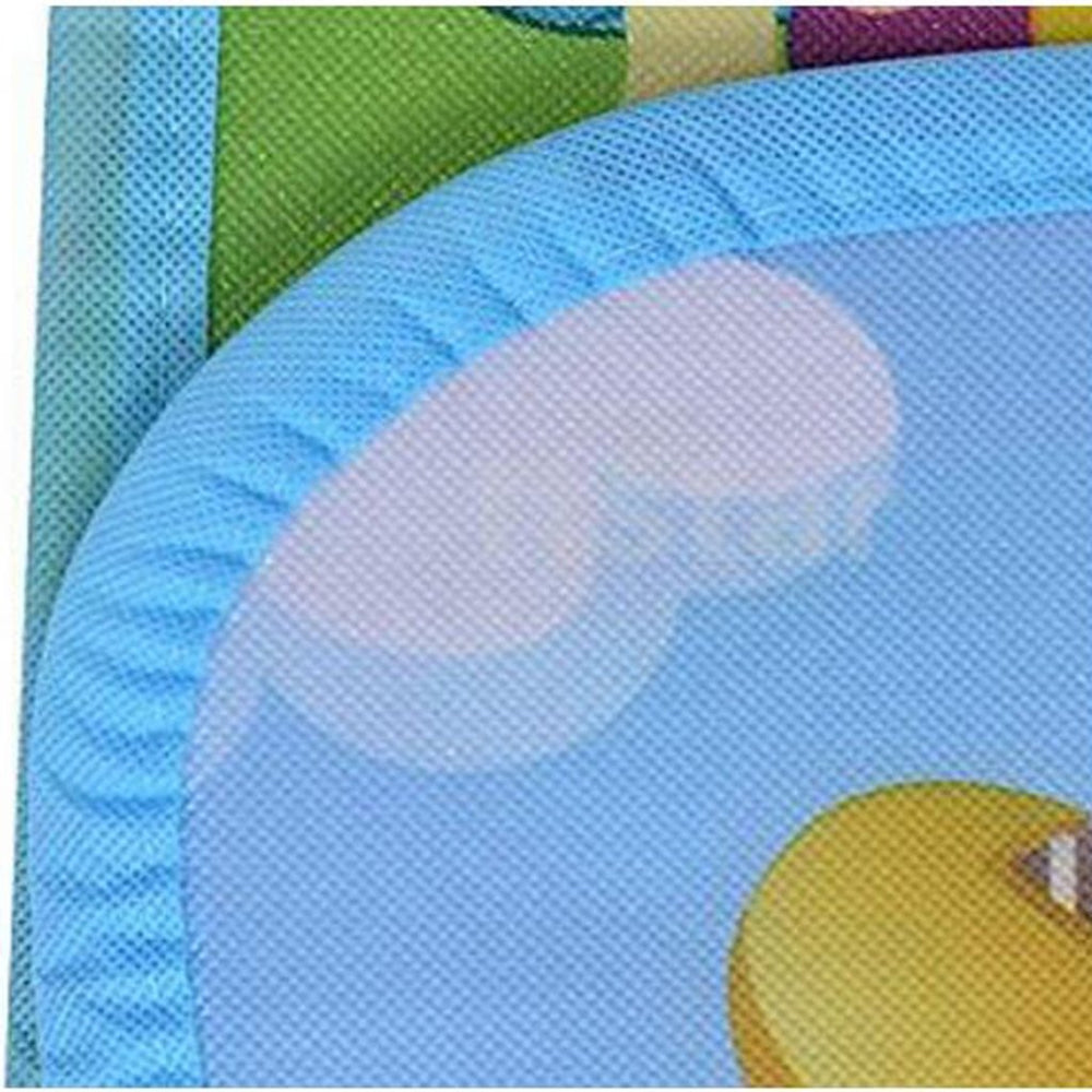 SIMPVALE Age-12-months-plus mat provides space for first crawls and curiosity.