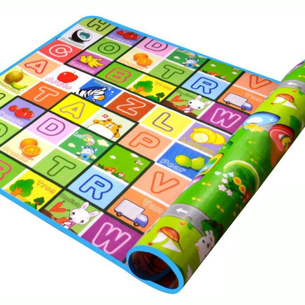 SIMPVALE Baby crawling mat foam-waterproof: cozy surface ideal for floor play.