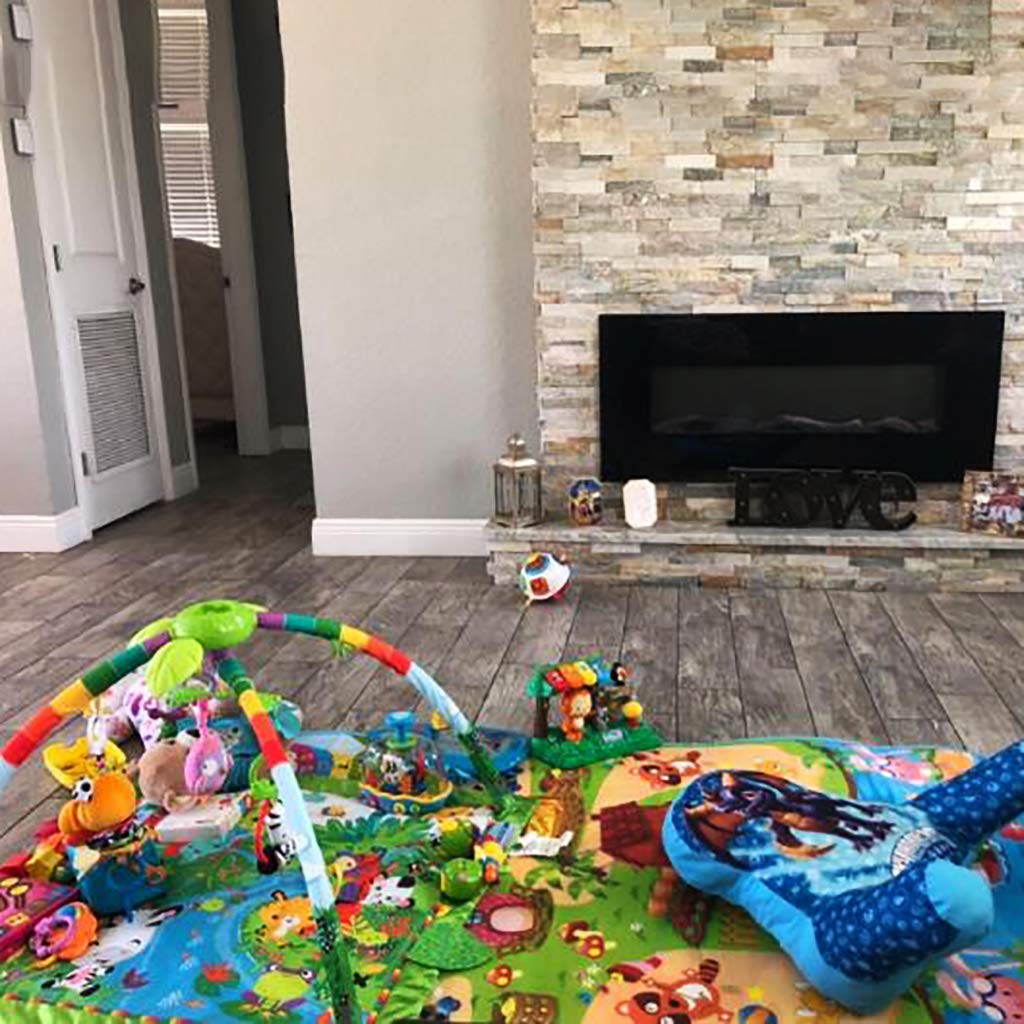 SIMPVALE Double-sided mat education-patterns highlights engaging visuals for early learning.