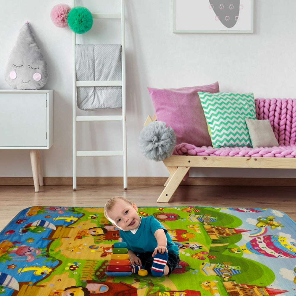 SIMPVALE Thicken 70-8x47-2-inch layout shows a large play area ideal for rolling and exploration.