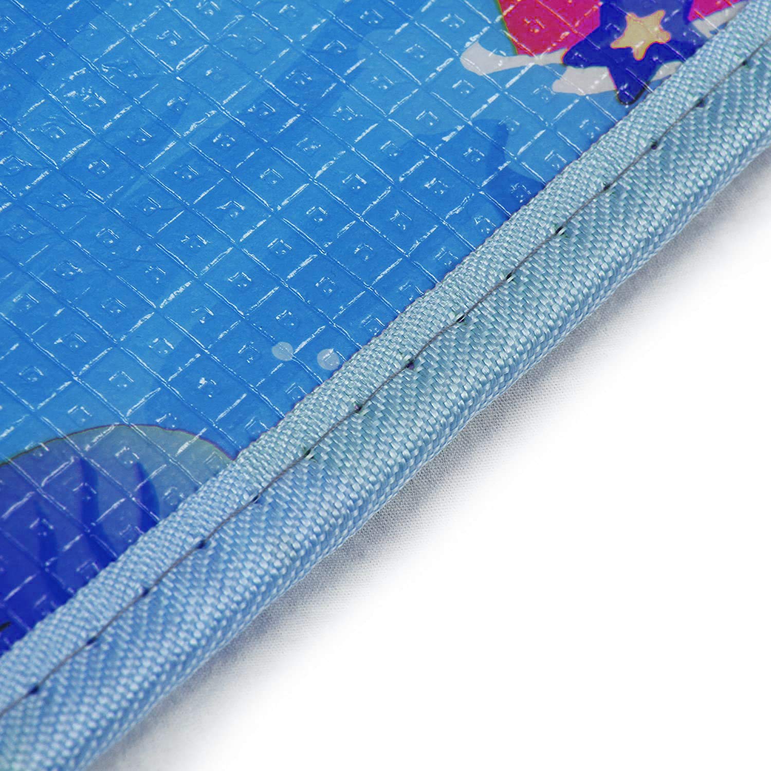 SIMPVALE Thicken folded-with-bag image shows portable, travel-ready mat with storage bag.