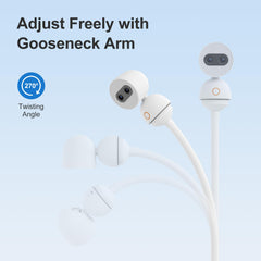 Simsky gooseneck design enables flexible aiming for a clearer baby view.