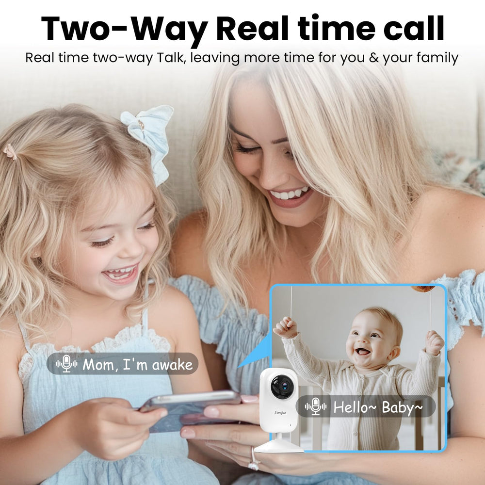 Simyke baby monitor 1200ft range covers multiple rooms