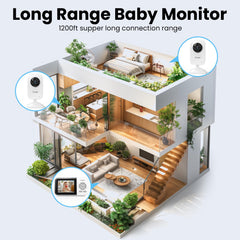Simyke baby monitor IPS display with crisp video