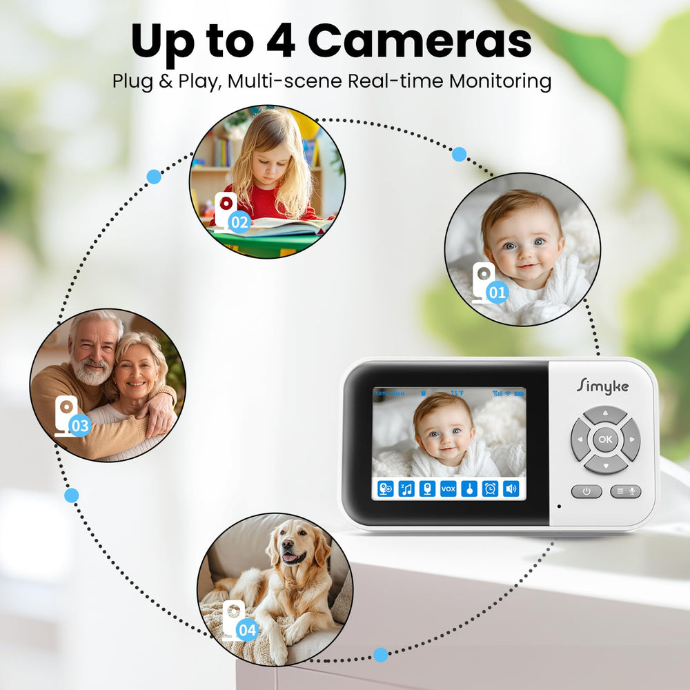 Simyke baby monitor lullaby sounds for soothing bedtime