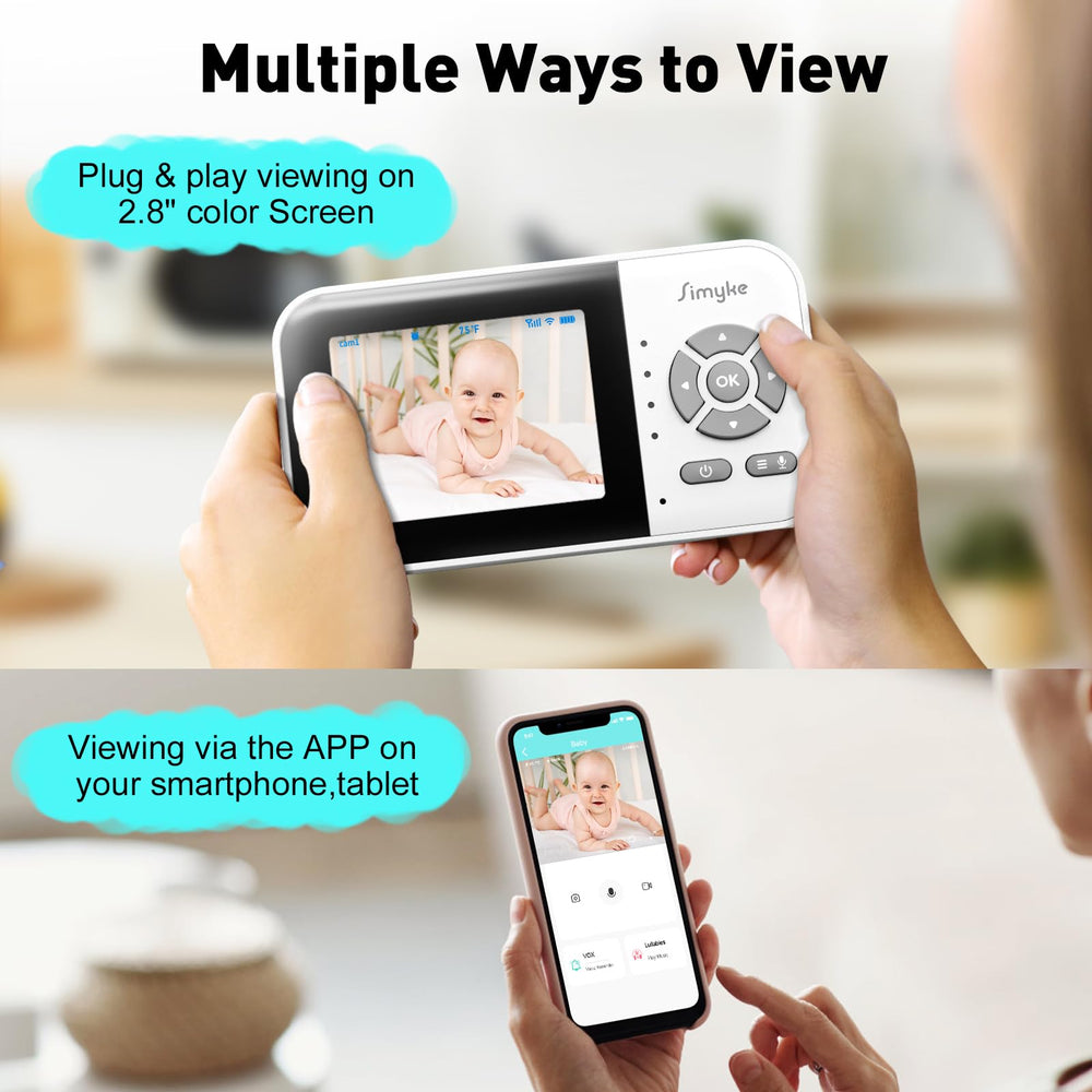 Simyke upgrade video baby monitor app view enables remote monitoring from anywhere