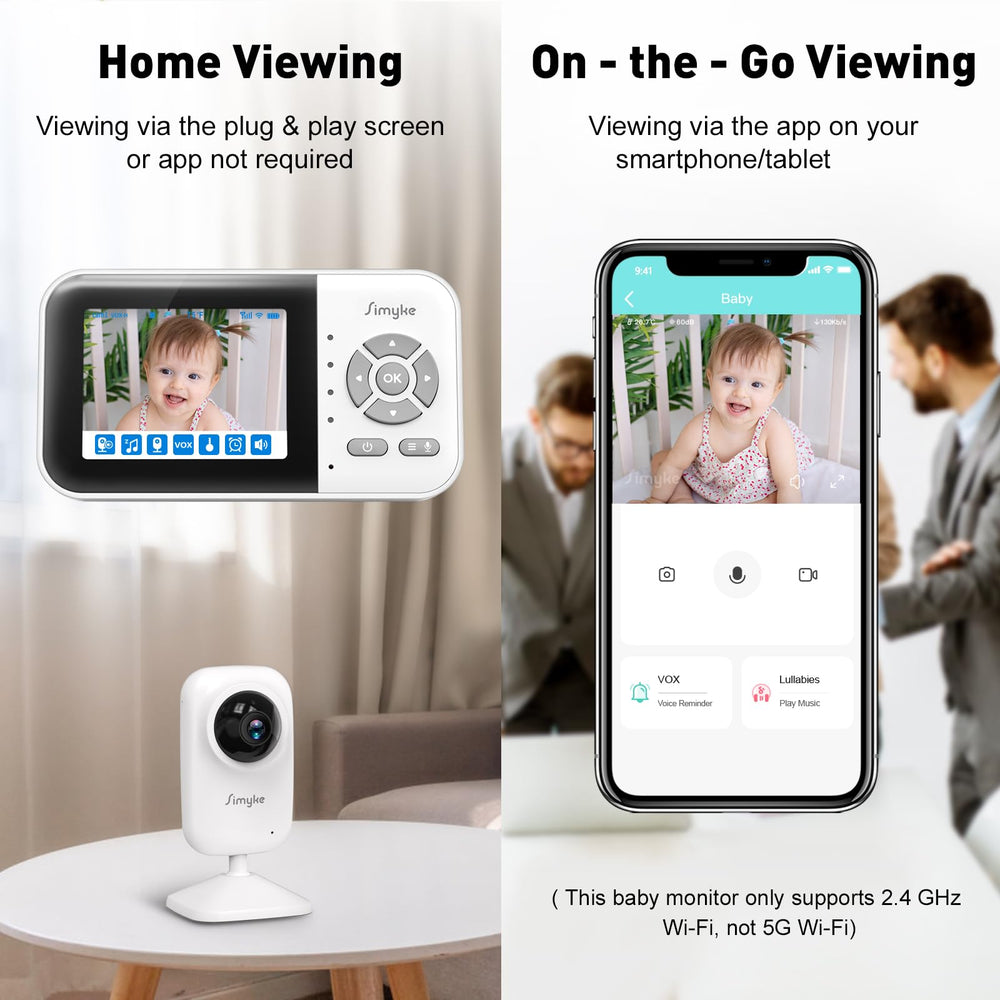 Simyke video baby monitor provides two-way audio for remote reassurance