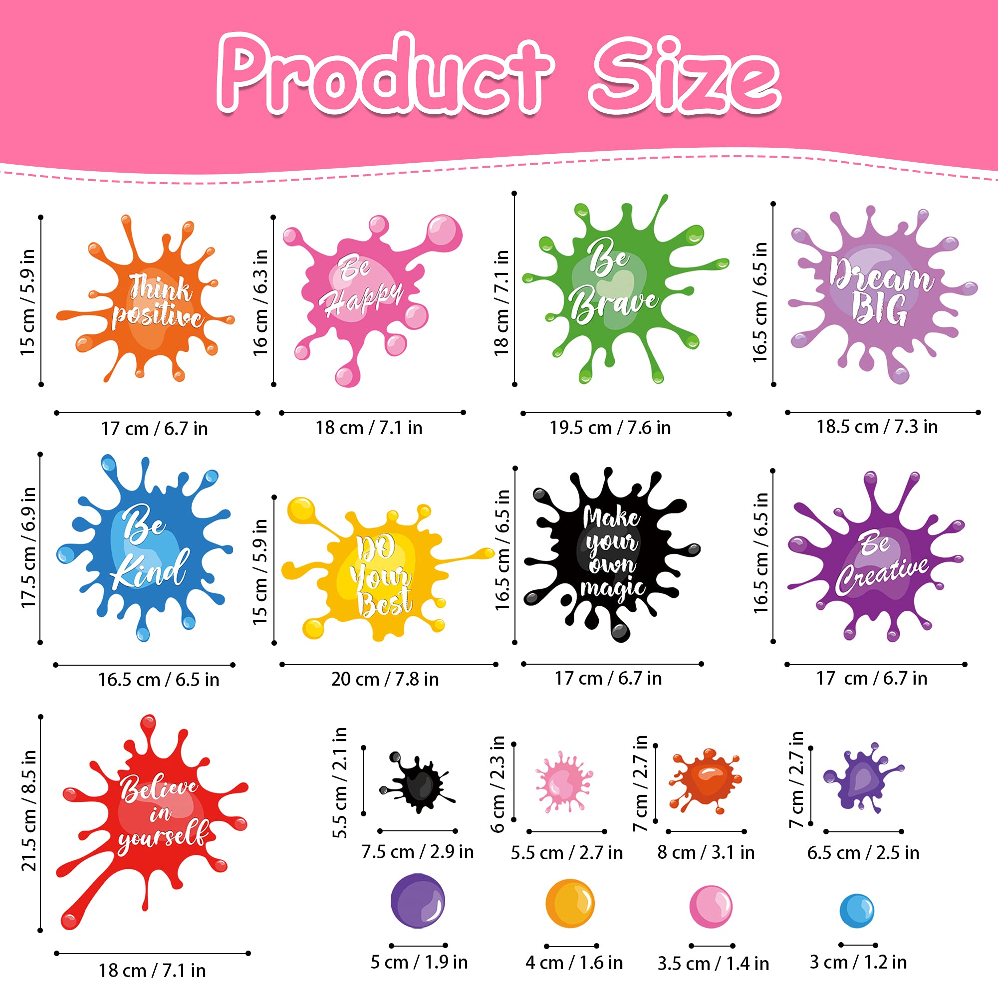 Sinekong Be Brave wall art decal blends bold lettering and playful paint speckles