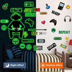 Sinekong gamer wall decals easy peel-stick for fast room updates.