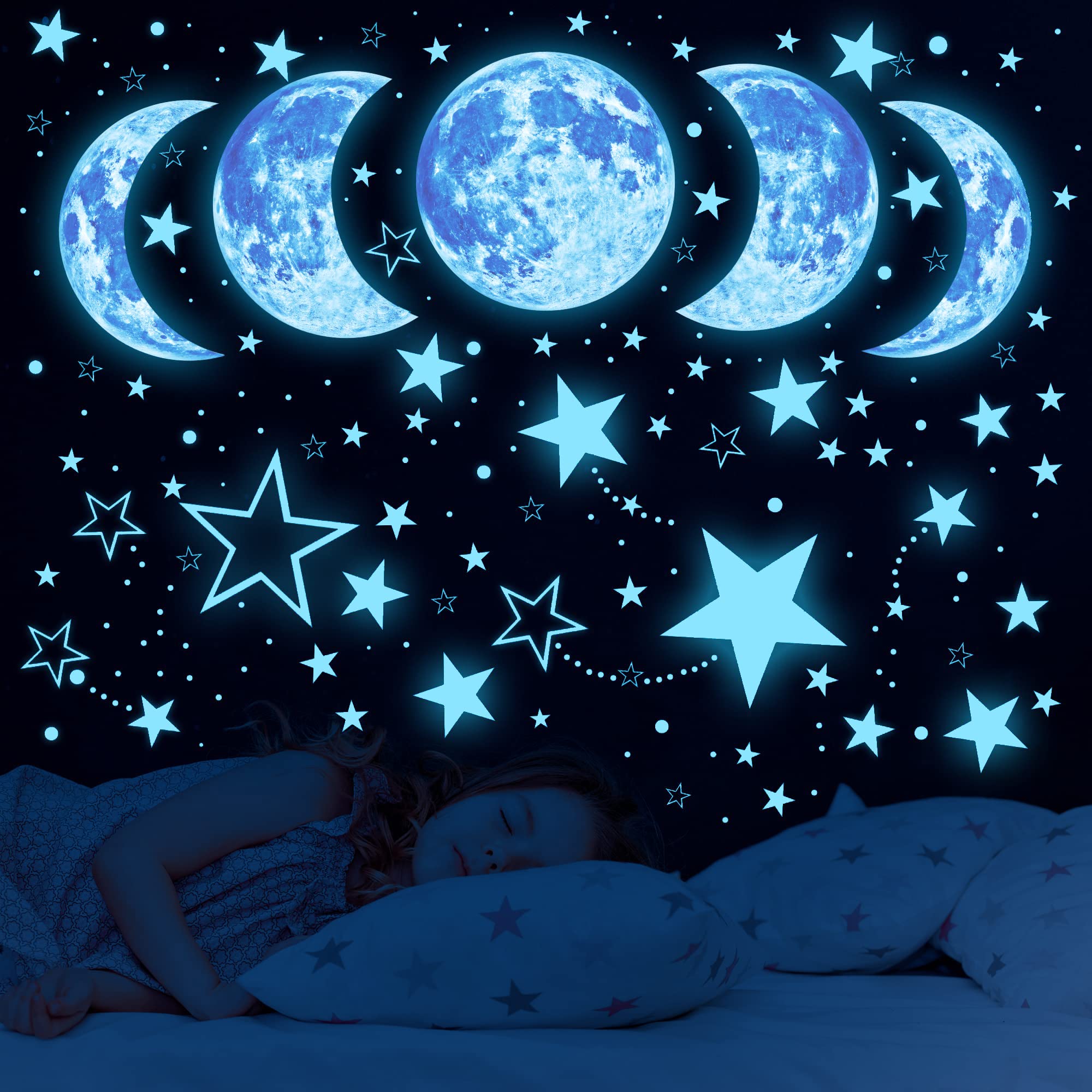 Sinekong glow stars ceiling kit creates a luminous night sky for any room.