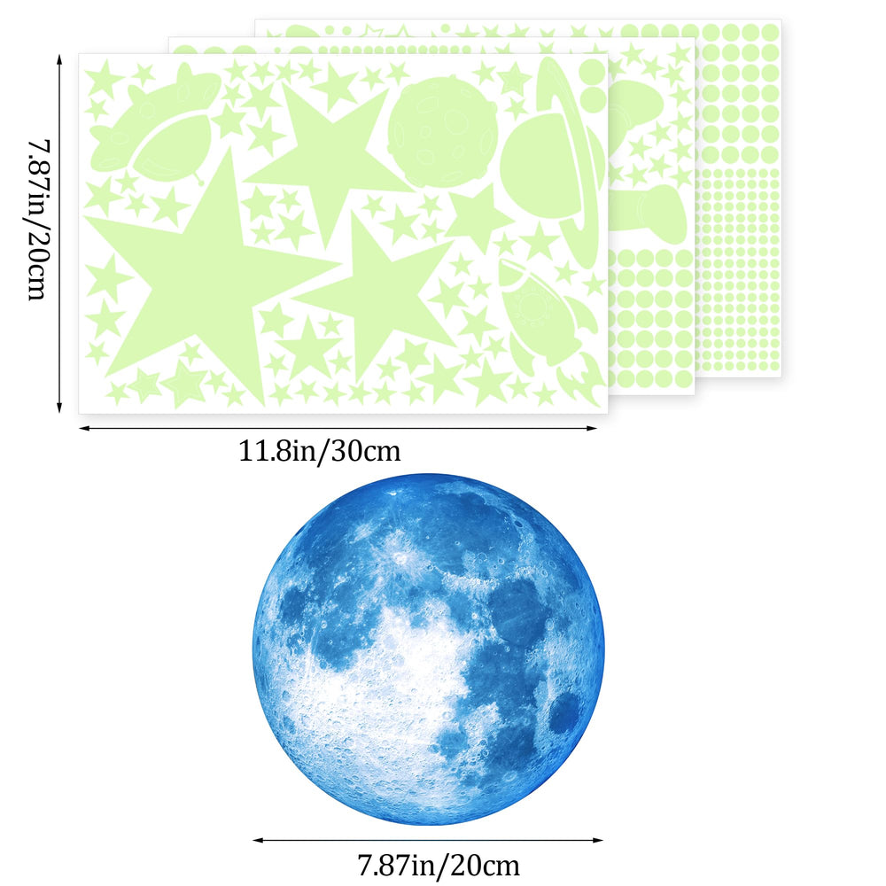 Sinekong Glow Stars planets sticker set adds planetary decor and wonder.