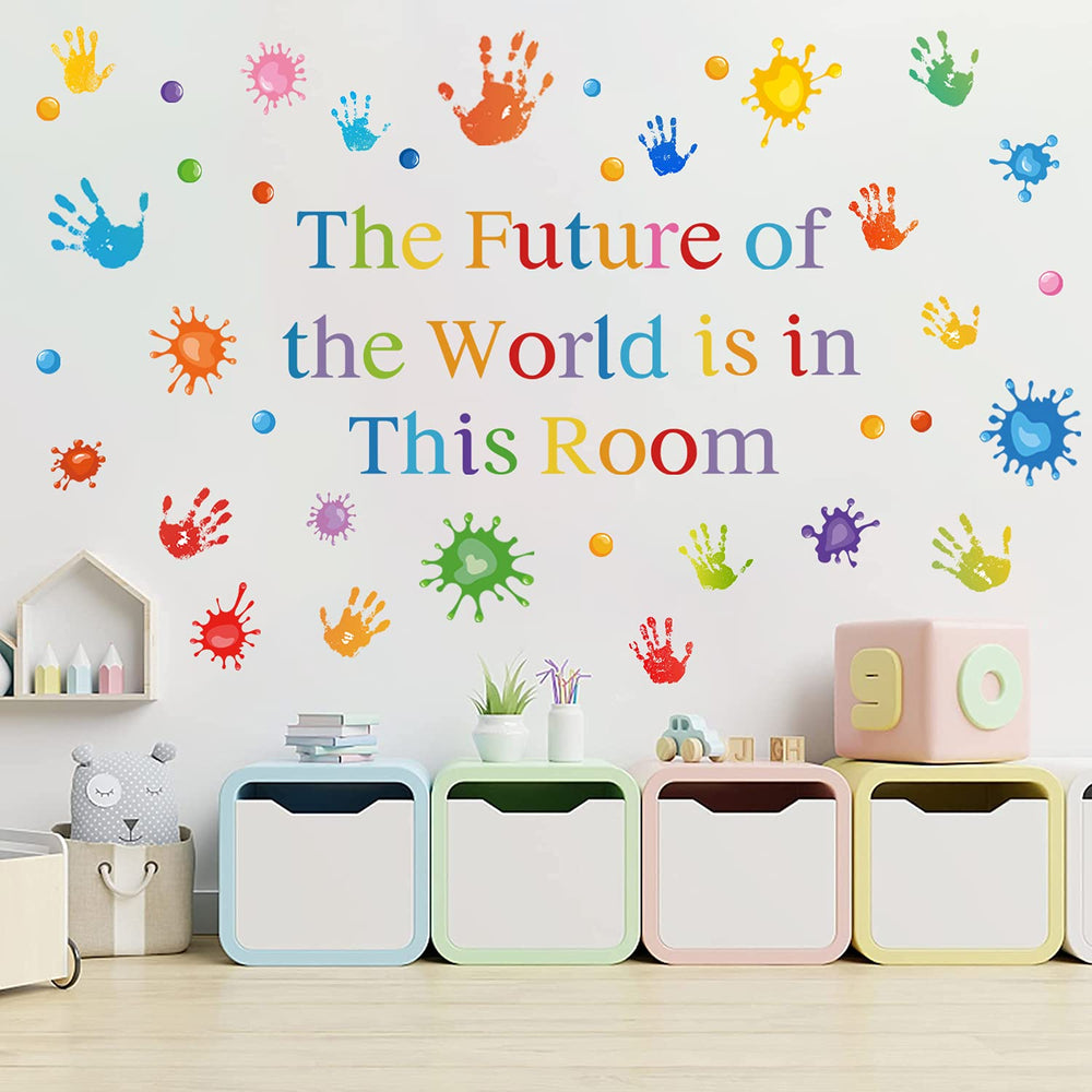 Sinekong motivational quote wall decal enhances classroom focus and uplifting study atmosphere.