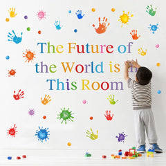Sinekong paint splatter wall sticker adds vibrant art inspiration for creative spaces.