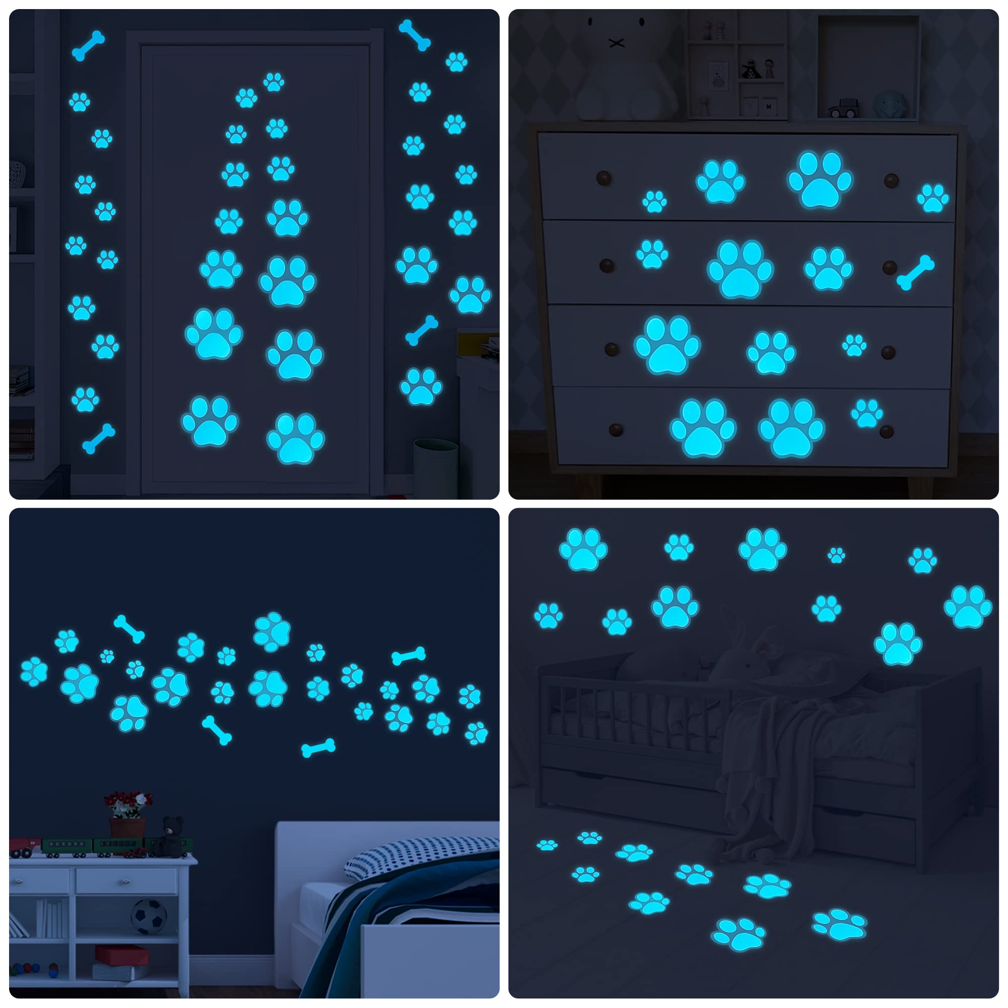Sinekong pup-room decor blue design suits bedrooms, nurseries, and play areas.